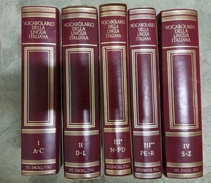 TRECCANI VOCABOLARIO DELLA LINGUA ITALIANA - 5 VOLUMI - Foto 1 di 1