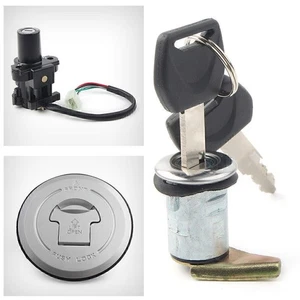 Fits Honda FMX650 2005-06 2005 CB250 Gas Cap Cover Ignition Switch Set Lock Key - Picture 1 of 11