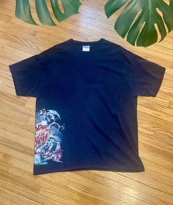 Mens XL Mountain Dew World of Warcraft Blizzard Promo Graphic Print T-Shirt Foto 1 de 4