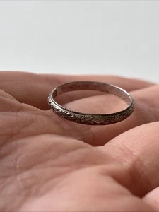 STERLINGSILBER RING BAND GRÖSSE 6 - Bild 1 von 3