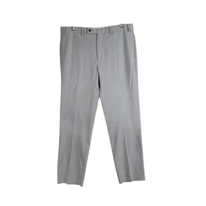Pantalón de vestir Lauren Ralph Lauren para hombre 38x32 azul claro gris frente plano elástico - Imagen 1 de 13