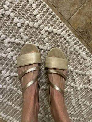 Life Stride Soft System Wedge Dressy Strappy Sandals  Size 10M - Image 1 of 4