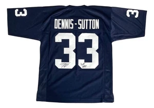 Dani Dennis-Sutton Penn State Signed Blue Football Jersey We Are JSA QR Holo - Picture 1 of 3