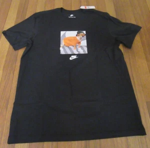 Nike NSW HBR Open 1 HO24 Tee T-Shirt Size Large Black Brand New Free U.S. S&H - Picture 1 of 7