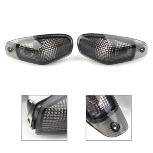 Señales de giro delanteras intermitentes lentes de humo para Kawasaki ZX600E ZZR 400 1994-2004 03 - Imagen 1 de 1