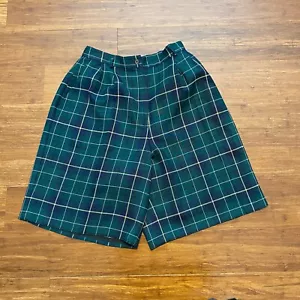 Womens Vintage Pendleton USA Plaid Bermuda Shorts 28 Waist Sm Med - Picture 1 of 5