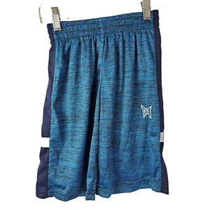 Tapout Boys Youth Athletic Pull-On Shorts Blue Knee Length Size 10-12 - Picture 1 of 4