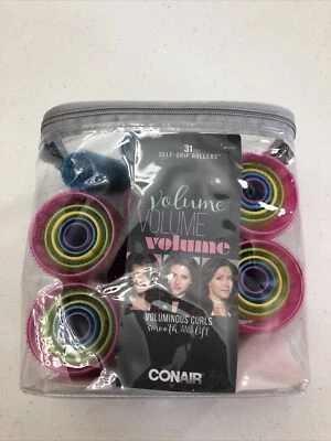 Rodillos de pelo autoagarrables Conair volumen y elevación 31 piezas mujeres multi tamaño y color Foto 1 de 3
