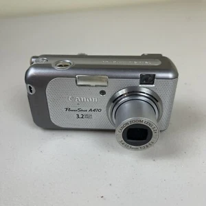 Canon PowerShot A410 3.2MP 3.2x Zoom Digital Camera - Silver - E18 Error - Picture 1 of 6