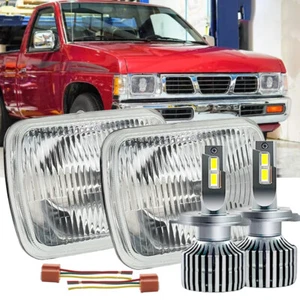 2PCS For Toyota Tacoma 1995-1997 & Pickup 5X7 7X6'' LED Headlights w/H4 Blubs - Picture 1 of 17