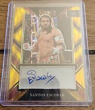 Santos Escobar 2023 Select WWE Signature Selections Autograph Auto Gold Flash /5