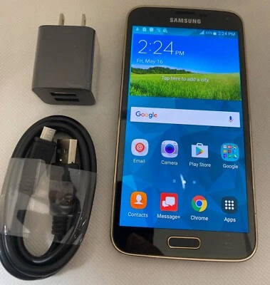 Samsung Galaxy S5 G900V 16 GB Verizon Desbloqueado Dorado - Bueno Foto 1 de 4