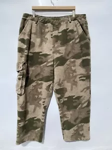 Cabela's Green/Multicolor Camo Berber Heavy Fleece Windstopper Pants 2XL - Picture 1 of 11