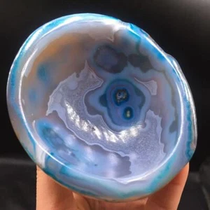 Natural Green Agate Crystal Quartz Carved Bowl Healing Reiki Decoration 1Pc - Picture 1 of 21