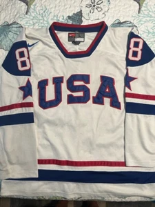 Patrick Kane Team USA Nike Olympic Hockey Jersey - Stitched L - Picture 1 of 5