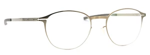 IC! BERLIN Brille Leste Skiny Bronze Glanz Panto Rund Leicht Flexibel Germany M - Picture 1 of 7