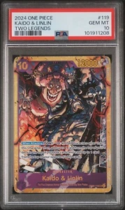 One Piece Kaido & Linlin Two Legends OP08-119 SEC PSA 10 GEM MINT English - Picture 1 of 3
