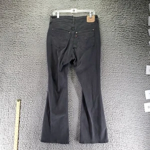 Jeans Levis para mujer talla 31 negro 726 denim elástico acampanado - Imagen 1 de 16