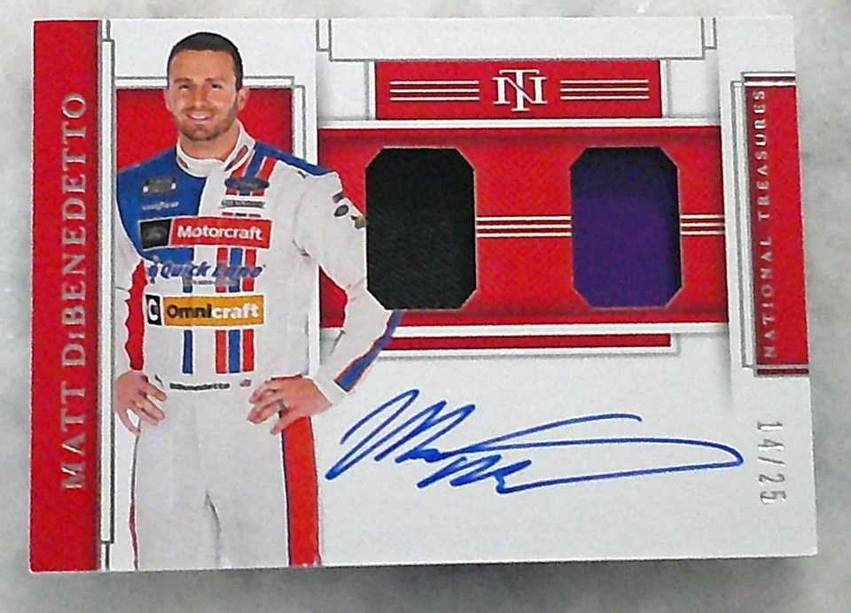 Matt DiBenedetto 2020 N.T. Authentic Autograph-R-U Fire Suit-Sheet Metal #14/25 - Image 1 of 1