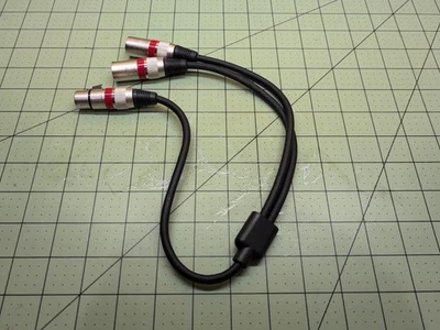 XLR splitter Cable 2 Ft Long - Image 1 of 4
