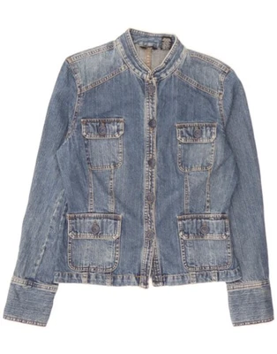 Chaqueta de mezclilla para mujer MOSSIMO UK 12 algodón azul medio CO11 Foto 1 de 3