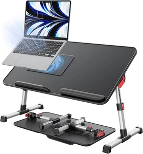 Cooper Desk PRO großer Laptoptisch, höhenverstellbar Laptop Lap Tray SCHWARZ - Bild 1 von 11