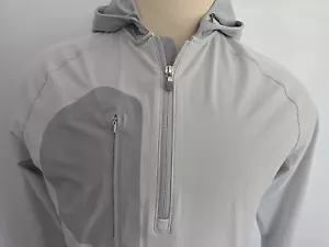 PETER MILLAR CROWN CRAFTED G MEN’S New Half ZIP Hooded Windbreaker Jacket Size M - Picture 1 of 13