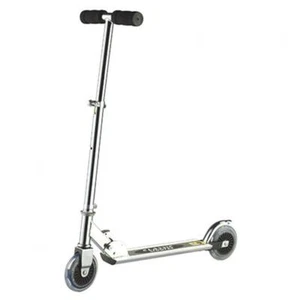 Kinder City Roller Alu Scooter Silber Schwarz klappbar faltbar robust -50kg Neu - Bild 1 von 1