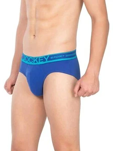 Jockey Men's Cotton Brief Sport Performance Combed Cotton Elastane Stretch (L) - Picture 1 of 3