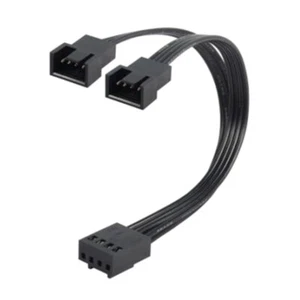 Motherboard Fan Splitter Cable 4Pin PWM, Supports Two Fan, Short 10cm 3.94in - Photo 1/8