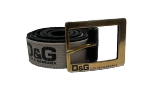 Vintage Leather Dolce Gabanna Belt Made In Italy 100 cm - Picture 1 of 5