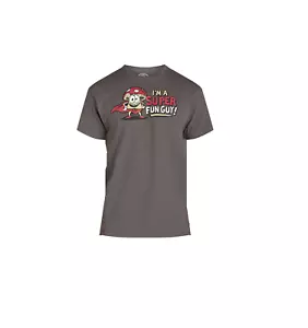 I'm a Super Fun Guy Humor Mens MED Graphic Tee Short Sleeves Charcoal Gray New - Picture 1 of 2