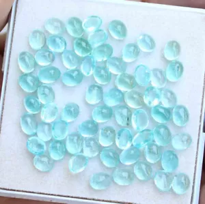 26.20 Ct Natural Apatite Gemstone Cabochon Handmade Smooth Oval 4*5 mm - Picture 1 of 2