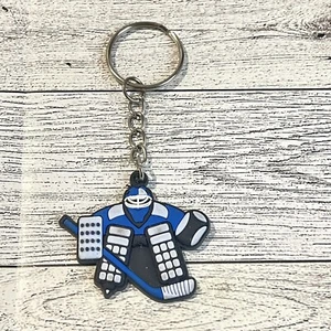 Hockey Goalie Keychain Novelty Keychain - Picture 1 of 5