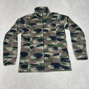 Columbia Full Zip Camouflage Fleece Jacket Youth Girls Size XL 18/20 - Picture 1 of 13
