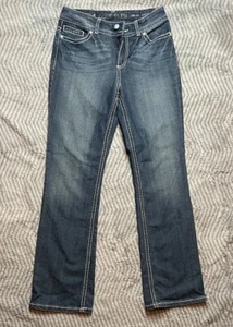 Code Bleu Annette Size 8 Embellished Bootcut Denim Jeans - Picture 1 of 10