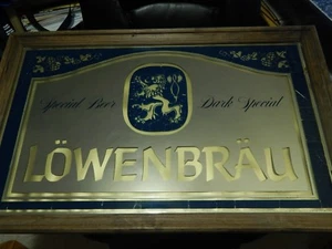 LOWENBRAU "The Motley Crue" of Beers [32.5'' x 21.5''] Bar_Tavern_Pub ~ MIRROR ~ - Picture 1 of 11