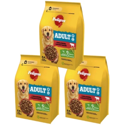 3x2,6 kg PEDIGREE Adult Trockenfutter Rind und Gemüse große und mittelgroße Hund - Bild 1 von 2