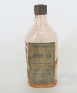 1940s ANTIQUE APOTHECARY PHARMACY MEDICINE BOTTLE BAKELITE CAP - Picture 1 of 8