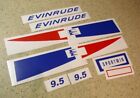 Evinrude Sportwin 9.5 Vintage Aussenborder Motor Aufkleber Kit FREE SHIP + Fish Decal! - EUR 14.04