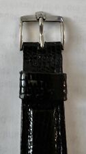 Vintage Bulova Accutron Geuine Lizard Band Black 18mm-19mm