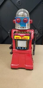 1961 Cragstan Japan Mr. Robot Tin Battery Operated Robot Parts/Repair Works H4 - Picture 1 of 10