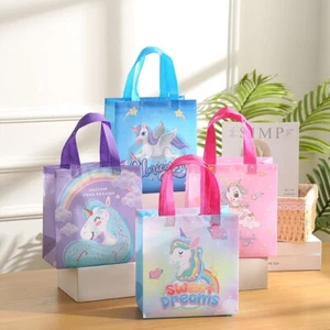 12PCS Rainbow Unicorn Lolly Loot Party Bags Kids Birthday Packaging Favour - Picture 1 of 6