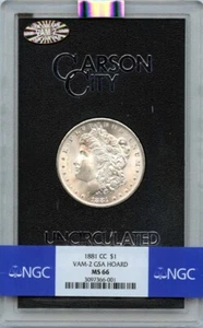 1881-CC Morgan Dollar VAM-2 GSA HOARD S$1 NGC MS66 - Picture 1 of 2