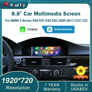 8.8"Wireless CarPlay Car Touch Screen For BMW 3 Series E90 E91 E92 E93 2005-2012