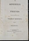 1827 antique QUAKER friends ADDRESS YEARLY MEETING painful state affairs phila p