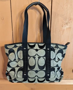 Borsa tote firmata COACH -- modello BEG n. B1176-F16559 Nero/Beige Usato in ottime condizioni - Foto 1 di 13