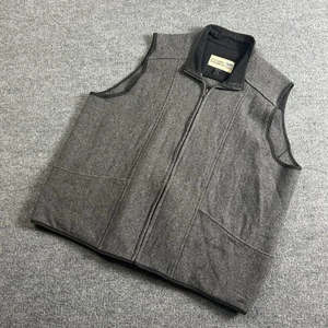 Stormy Kromer Vest Mens 2XL Gray Wool Blend Zip Front Outdoor Made USA Workwear - Picture 1 of 5