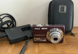 Nikon Coolpix S230 10 MP Digital Camera Metallic Plum – Tested, Good Shape - Picture 1 of 24