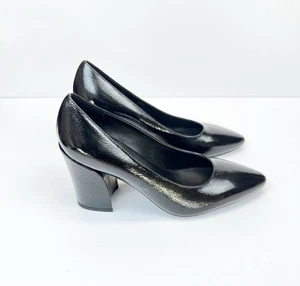 Aquatalia Damen-Pumps Leder Blockabsatz schwarz Größe 8,5 M - Bild 1 von 9